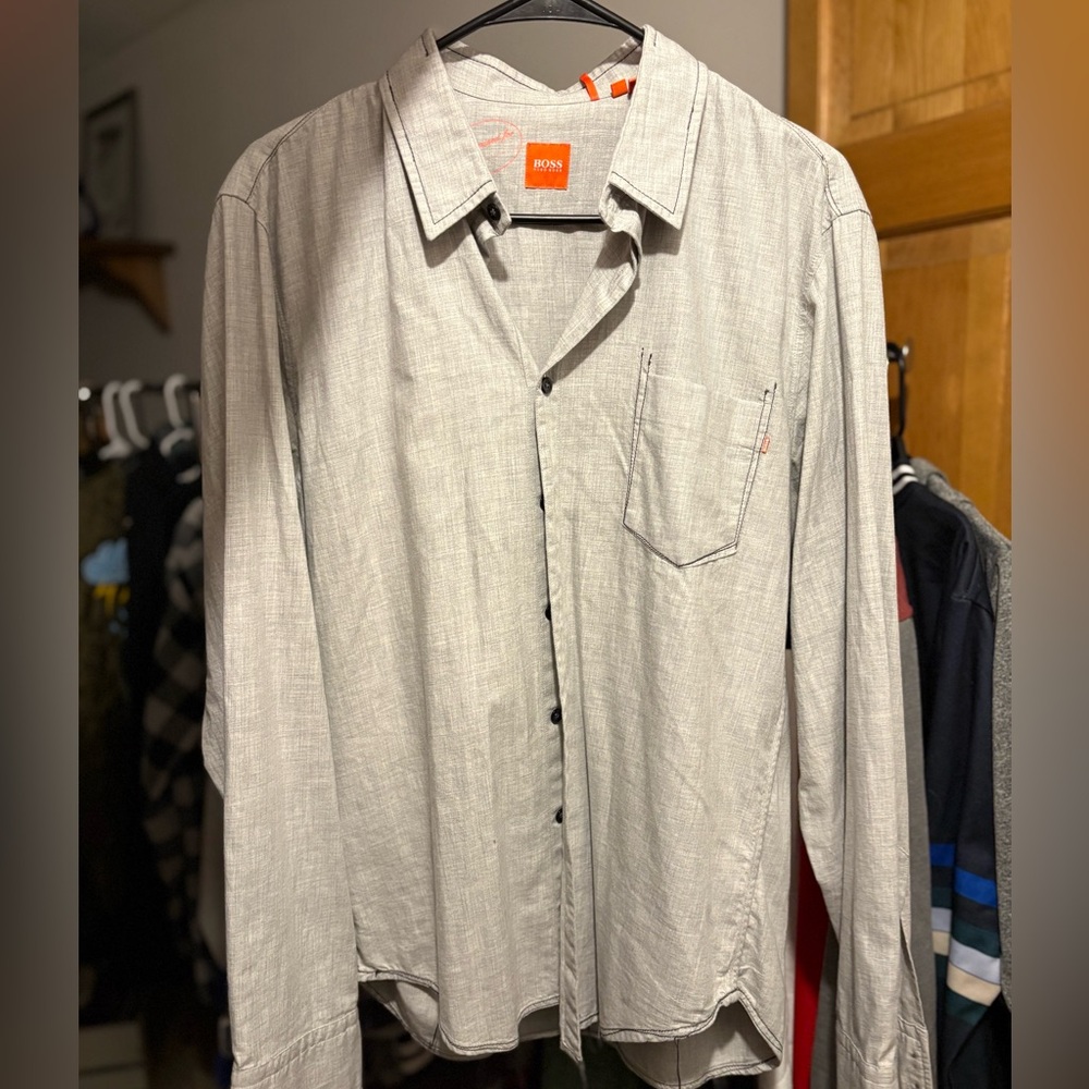 BOSS Men's Gray Shirt NWOTs